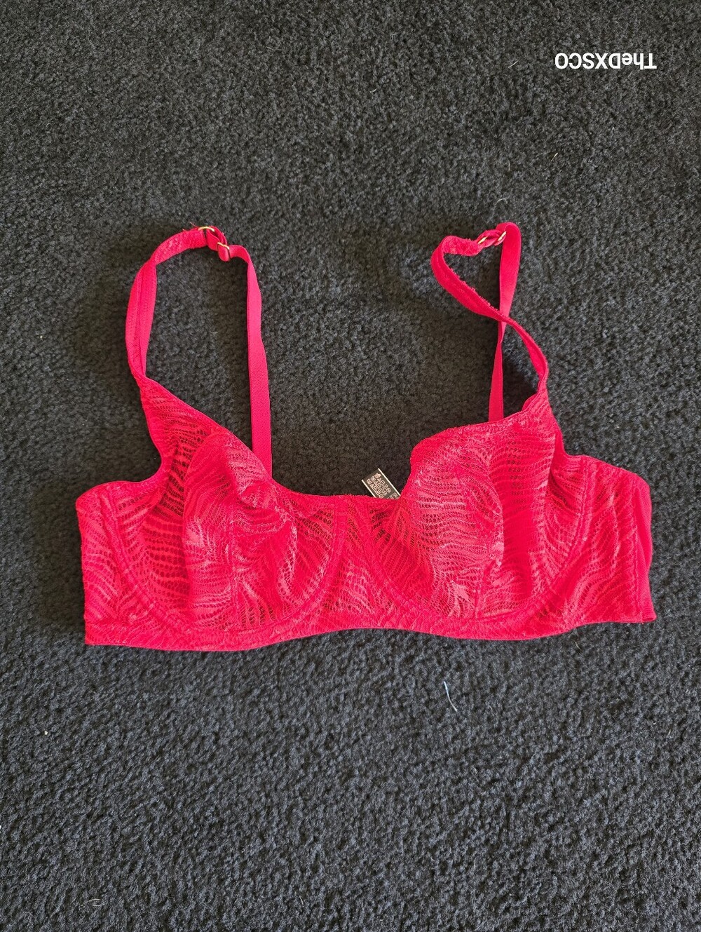 Victorias Secret 38C Red Lace Bra